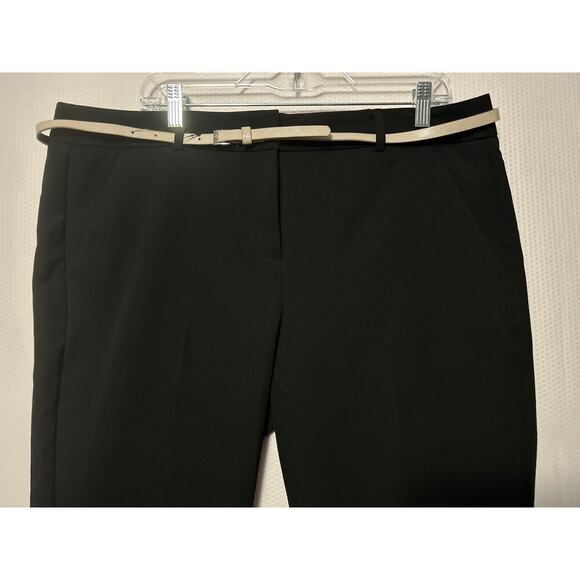 Apt 9 Women's Black Torie Mid Rise Belted Straight Leg Capri Size 16 NWT - Picture 9 of 11